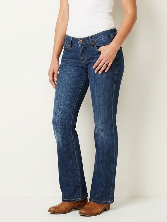 Levi's Denim - Vintage Levi's Women's Ultra Low Rise Bootcut Jeans - Dark Blue Wash